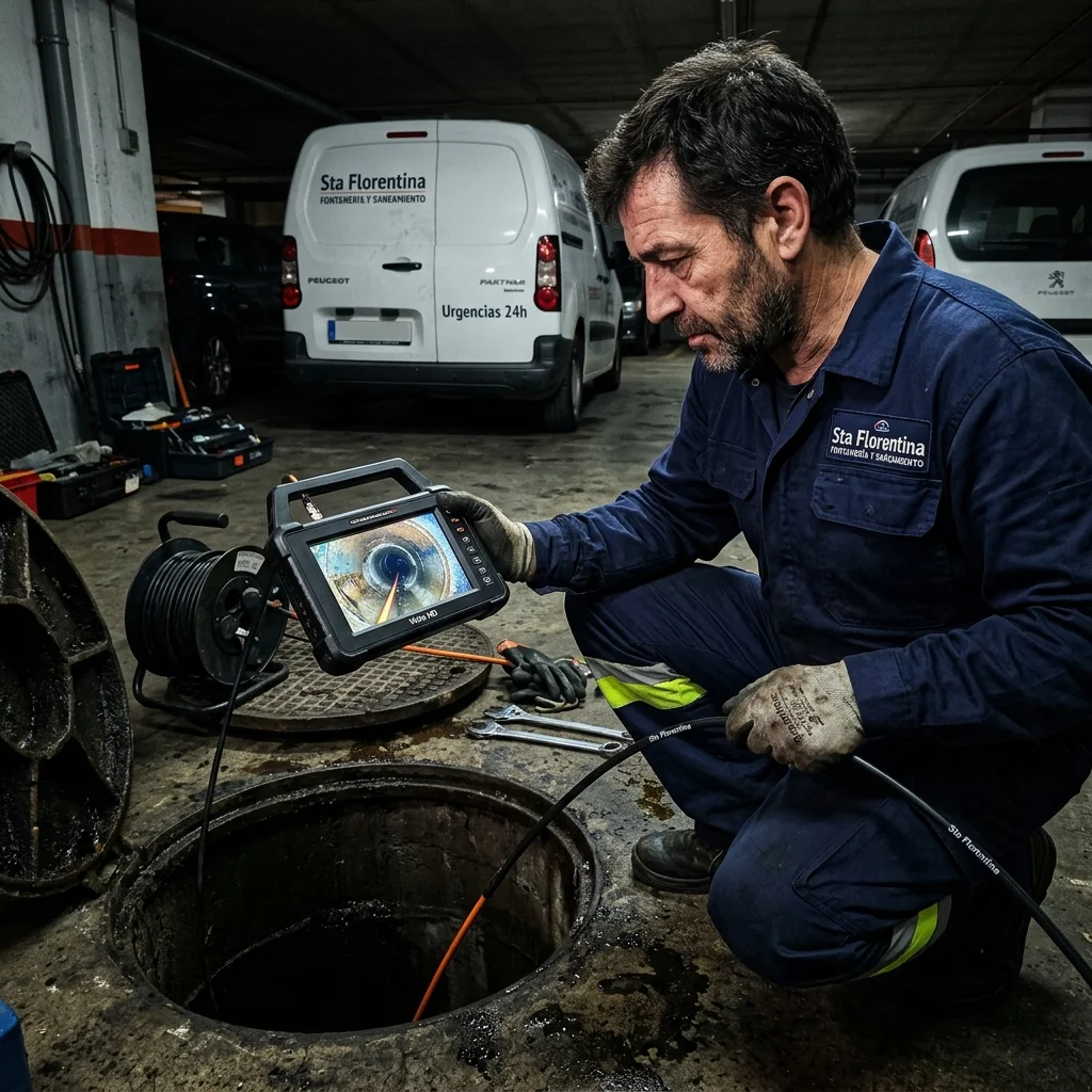 Inspección de tuberías con cámara CCTV HD en Cartagena